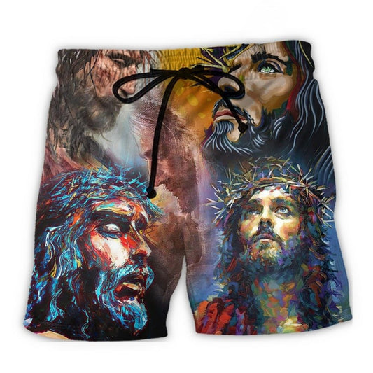 Faith Quote Jesus Is My Savior Inspirational – Beach Short