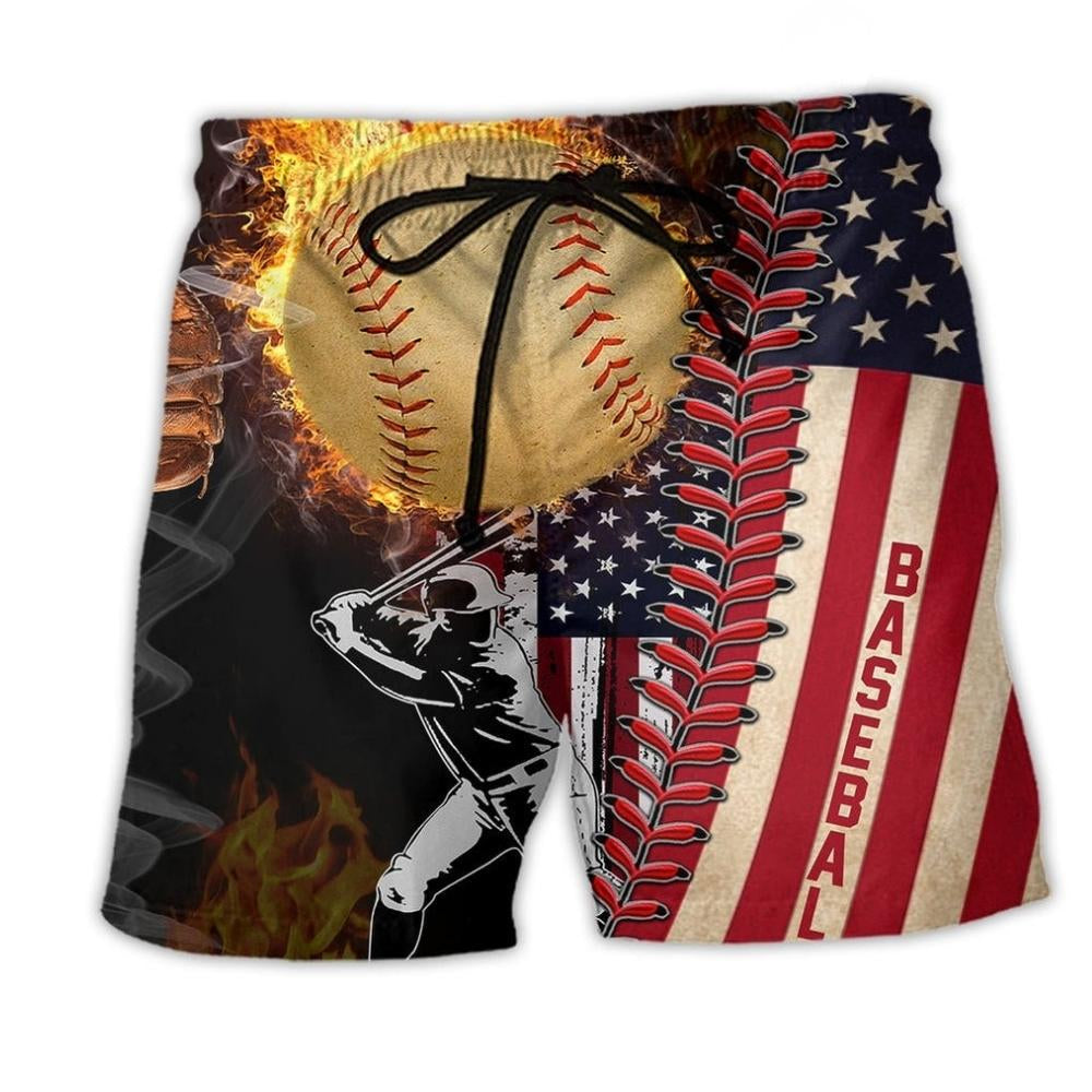 Baseball Pure American Sport - Beach Short