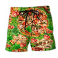 Pizza Love At First Bite Art – Beach Short
