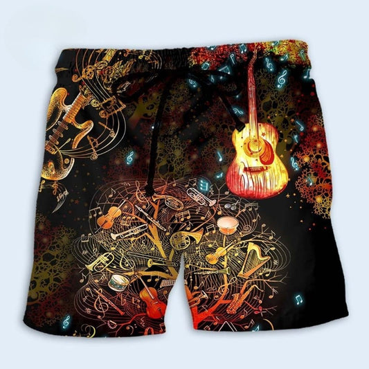 Music Nocturne Dark Time Style – Beach Short