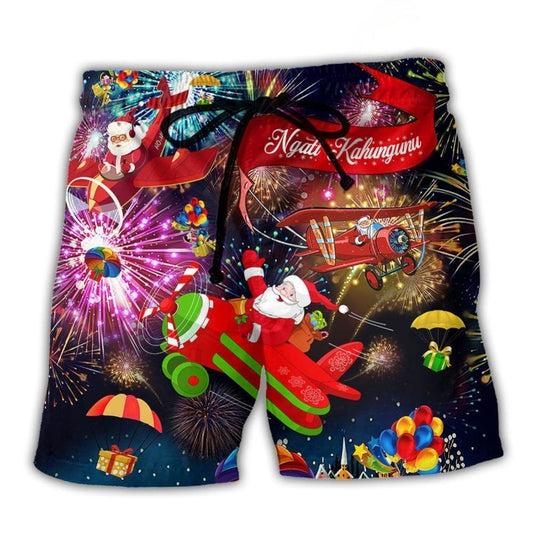 Classic Merry Christmas Design – Beach Short