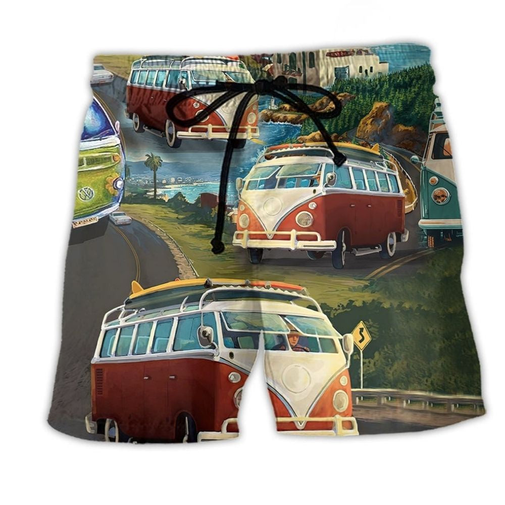 Car Adventure Trip Journey – Beach Short