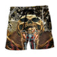 Skull Stay Wild Untamed - Beach Short