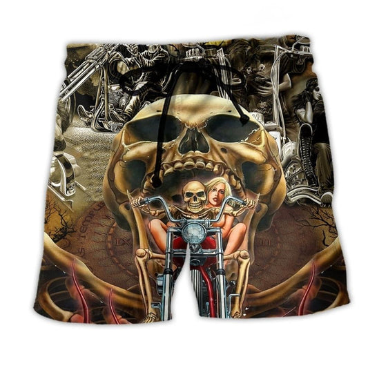 Skull Stay Wild Untamed - Beach Short