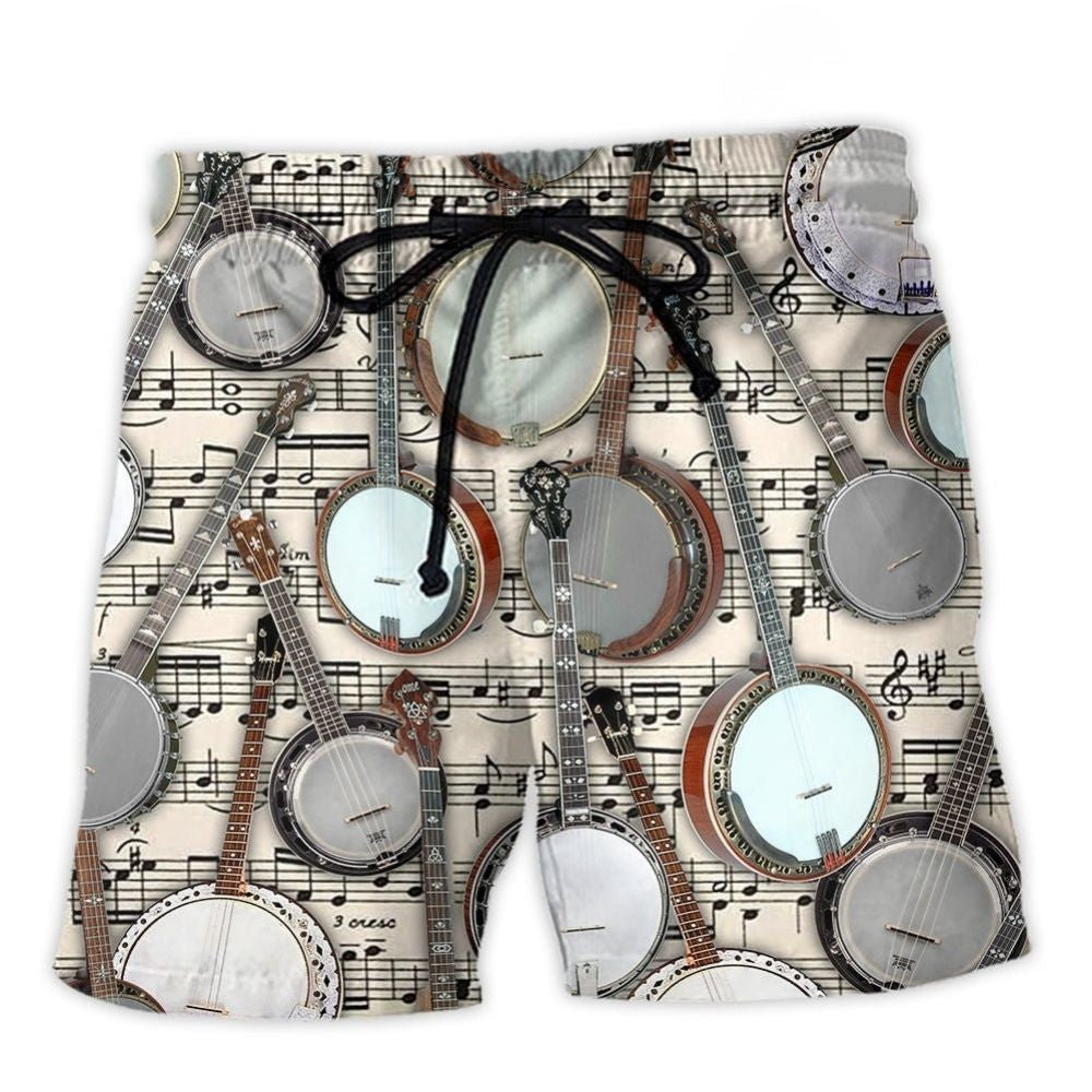 Banjo Music Lover Life Is Better – Beach Short
