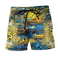Music Peace Love Gold Style – Beach Short