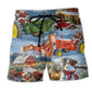 Farm Christmas Happiness – Beach Short