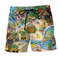 Skull Pineapple Tropical Art - Beach Short