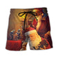 Spirit Of Christmas Santa Art – Beach Short