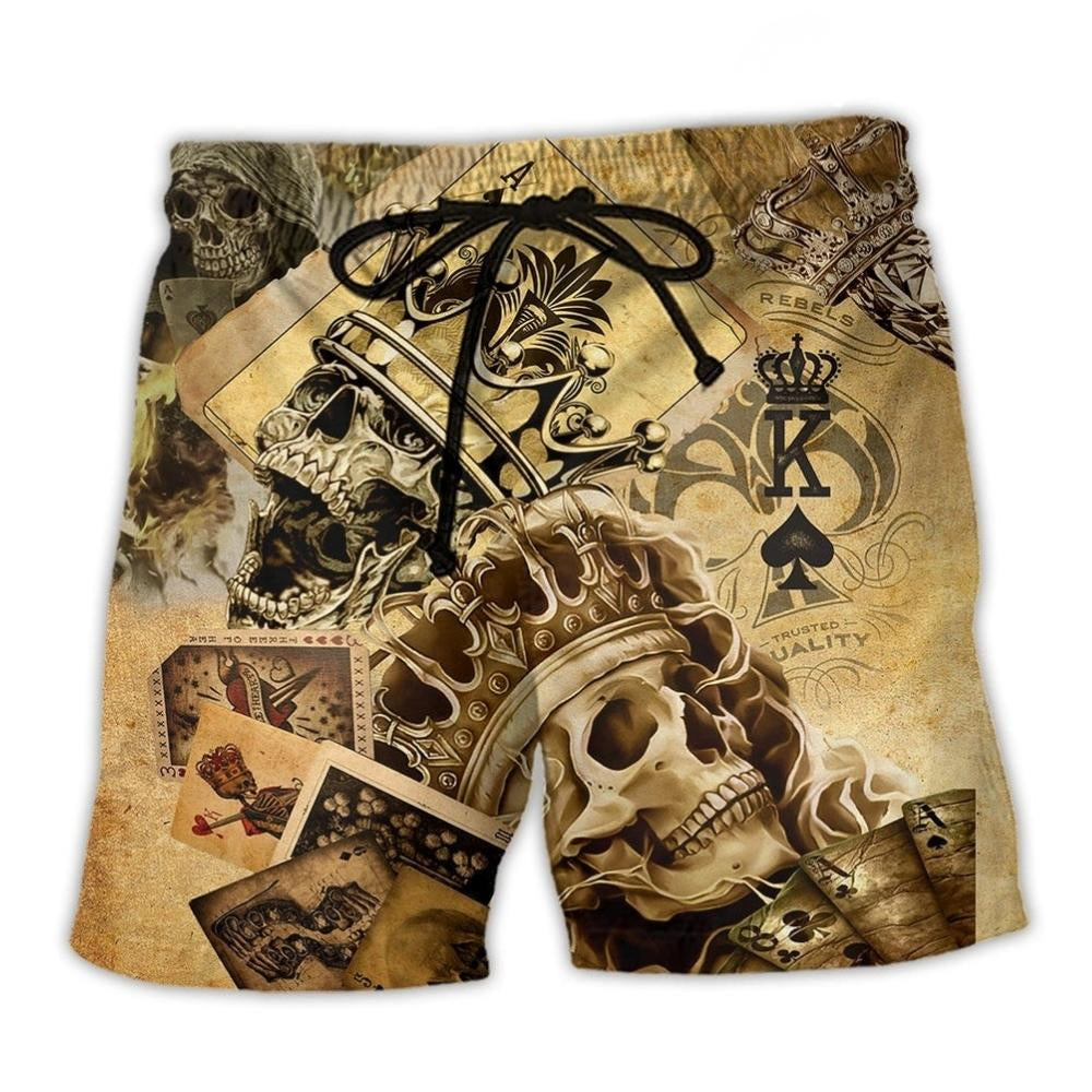 Skull Love Life Classic Style - Beach Short