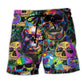 Skull Smiley High Fun Art – Beach Short