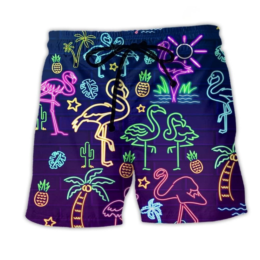 Flamingo Stand Tall Dream Big – Beach Short