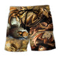 Dragon Love And Life Fantasy Art – Beach Short