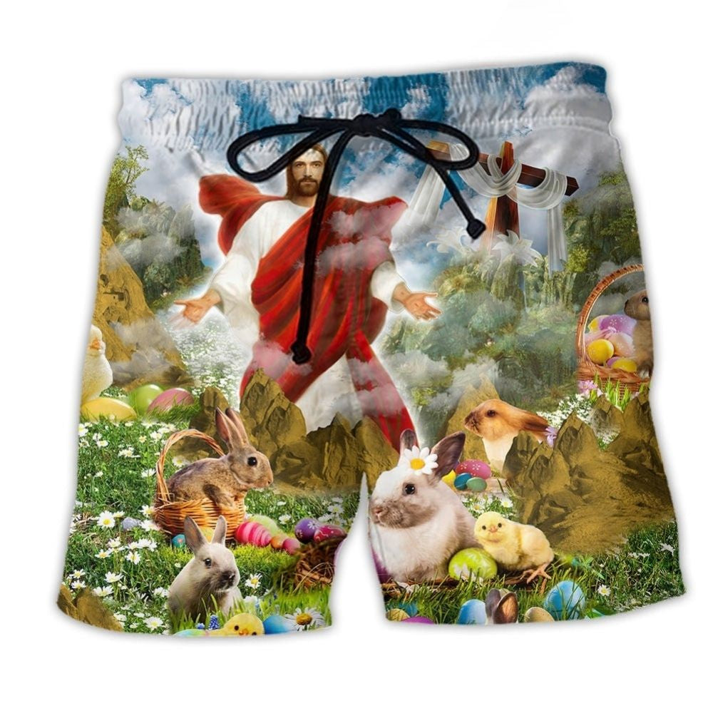 Easter Faith Jesus Is Risen - Beach Short