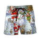 Christmas Santa Snowman Elf Joy – Beach Short