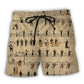 Retro Music Notes Lover – Beach Short