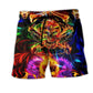 Skull Fire Angry Art – Beach Short