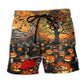 Halloween Skull Darkness Night – Beach Short