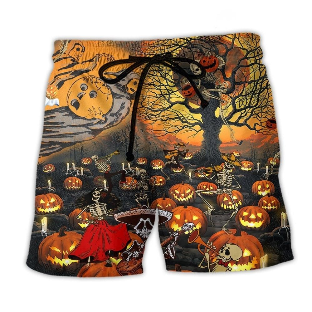 Halloween Skull Darkness Night – Beach Short