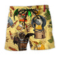 Dragon Beer Humor Fantasy Party Art – Beach Short