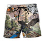 Birds Mountain Nature Classic Art – Beach Short