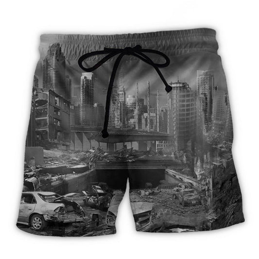 I Survived An Earthquake Humor – Beach Short