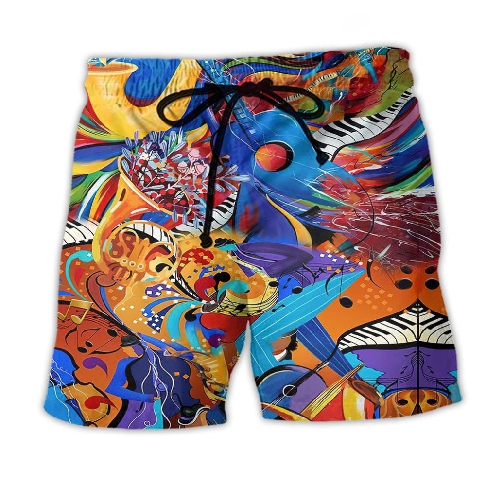 Music Journey Inspired Art – Beach Short
