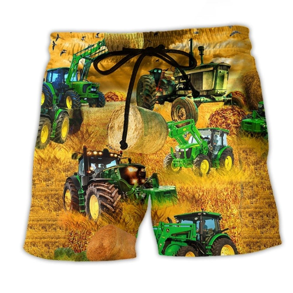 Tractor Farm Peace Life - Beach Short
