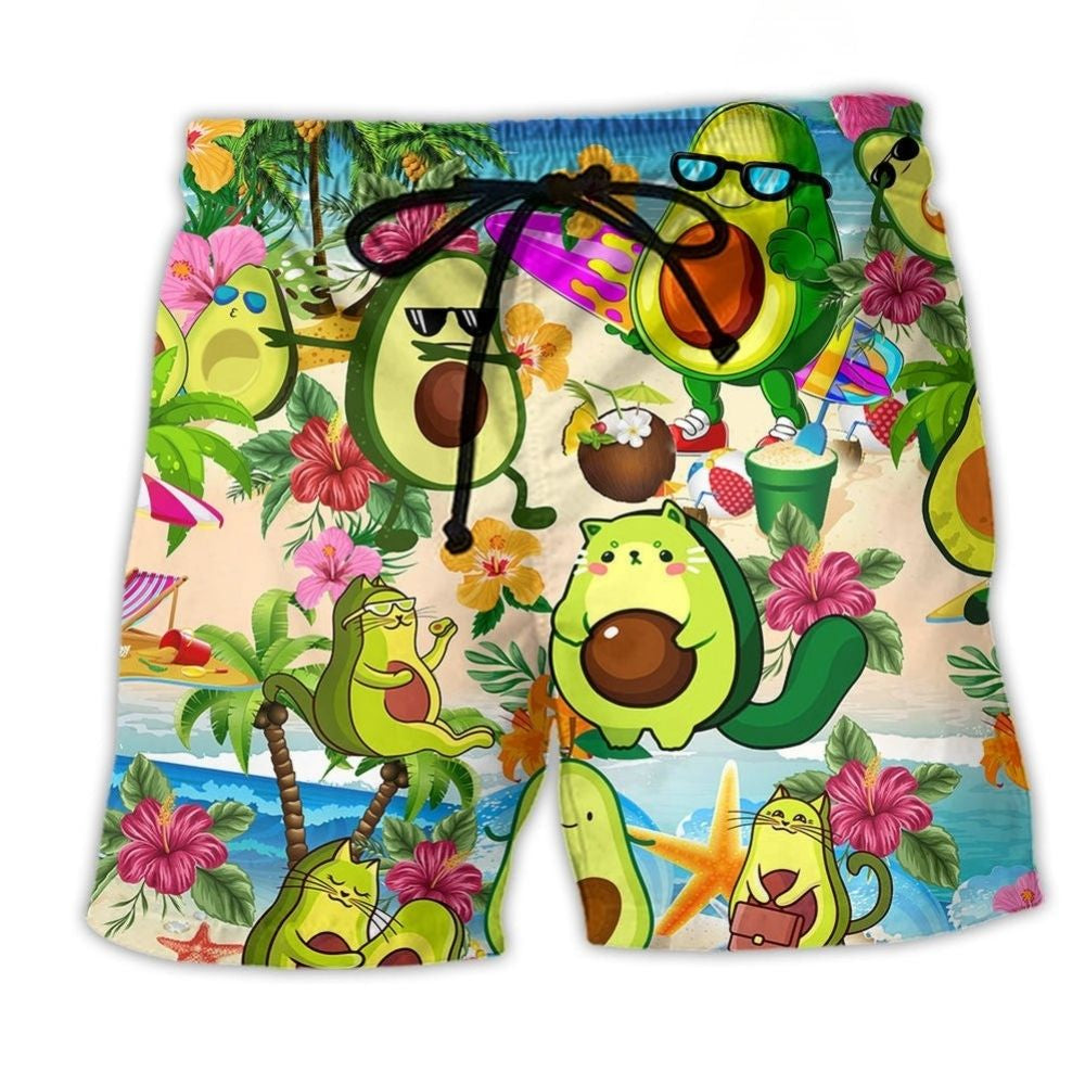 Avocado Chill Beach Summer Art – Beach Short