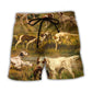 Hunting Dog And Duck Outdoor – Beach Short
