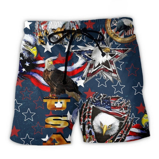American Eagle Love Patriotic Style – Beach Short