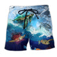 Turtle Ocean Go With The Flow – Beach Short
