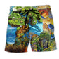 Earth Environmental Protection Message Art – Beach Short