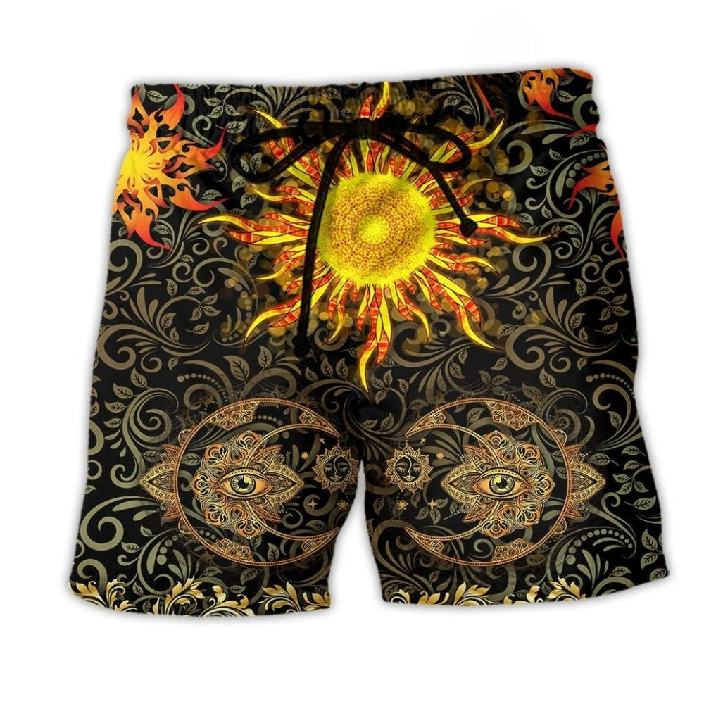 Mandala Hot Sun Amazing Art – Beach Short