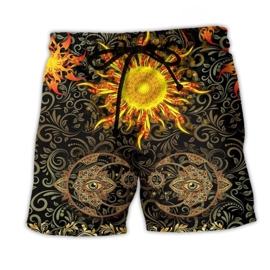 Mandala Hot Sun Amazing Art – Beach Short