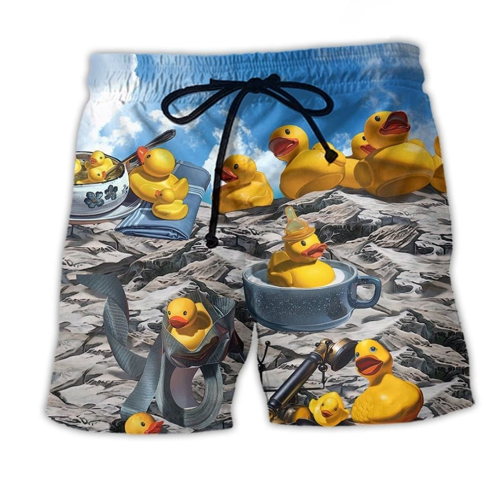 Rubber Duck Makes Life Better - Beach Short