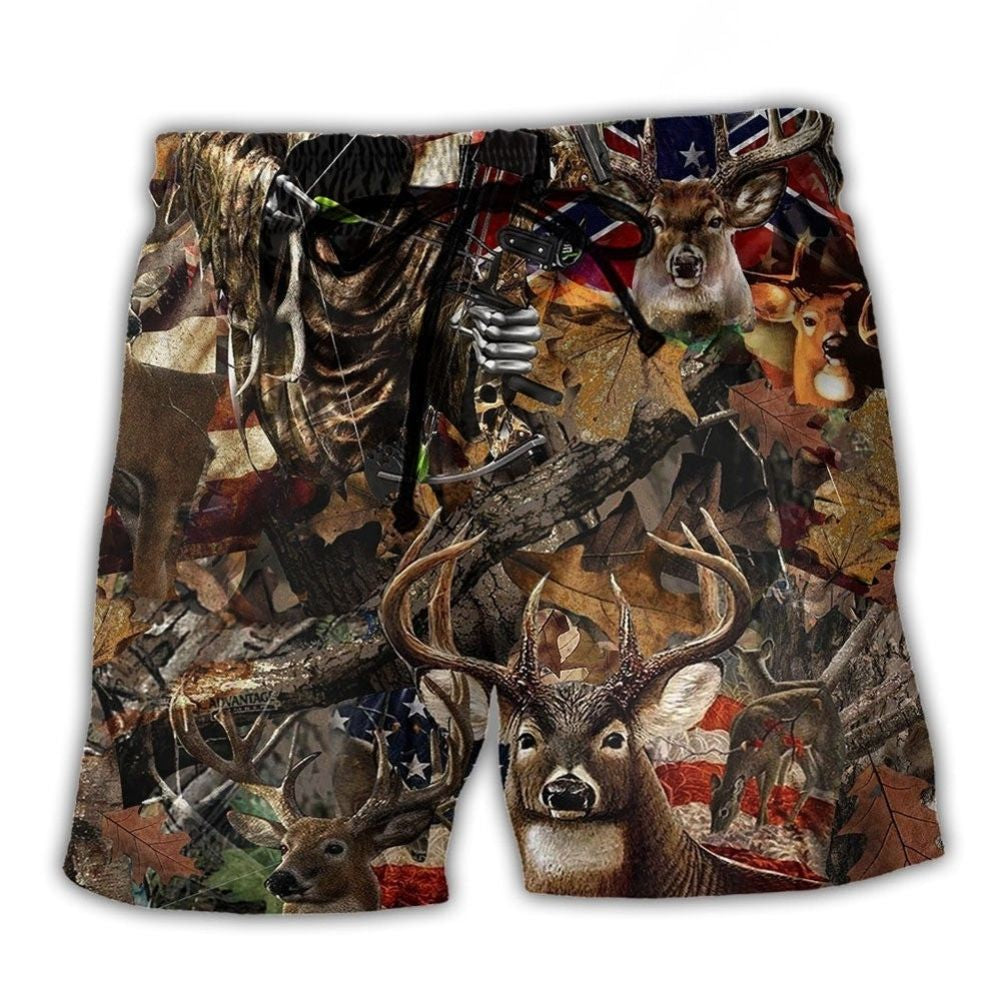 Deer Hunting American Outdoors – Beach Short