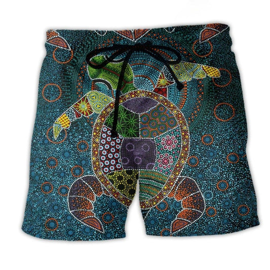 Turtle Love Life Pattern - Beach Short