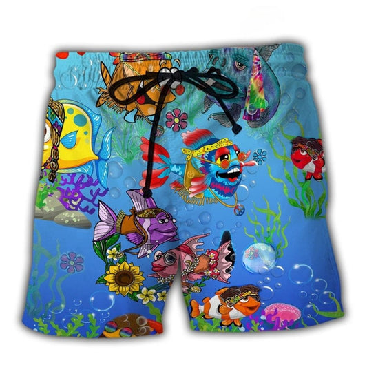 Ocean Deep Blue Joy Scene – Beach Short