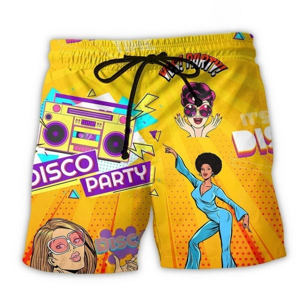 Disco Party Time Music – Beach Short