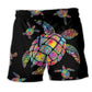 Turtle Hippie Ocean Lover - Beach Short