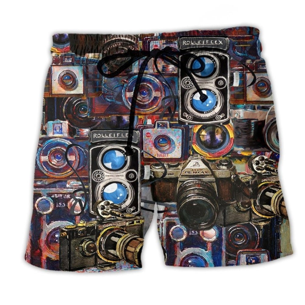 Camera Good Old Days Retro Photo – Beach Short