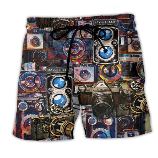 Camera Good Old Days Retro Photo – Beach Short