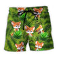 Cute Fox 3D Animator Style – Beach Short