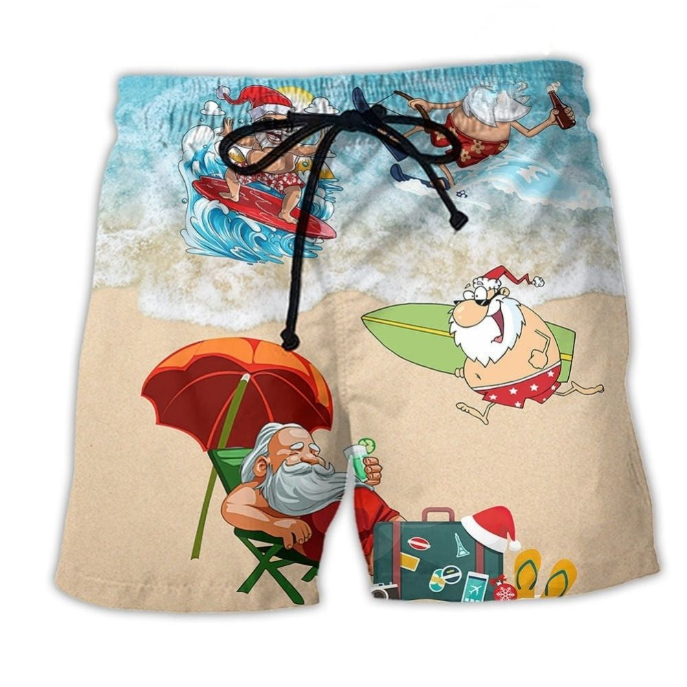 Christmas Santa Beach Holiday Fun – Beach Short