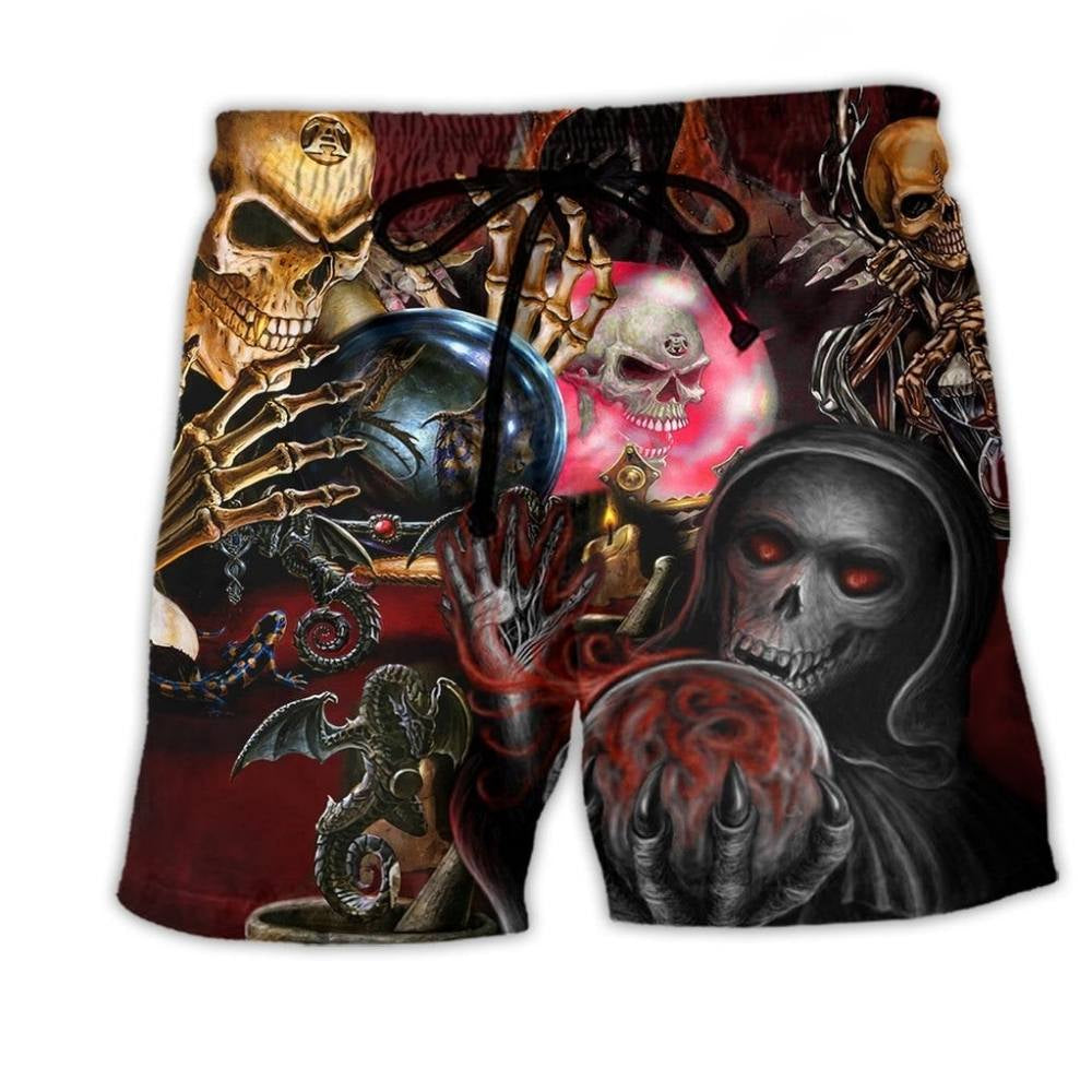 Skull Hello Darkness Theme – Beach Short