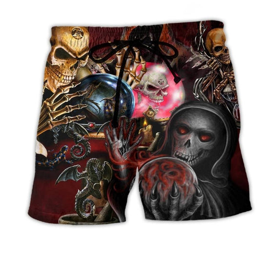 Skull Hello Darkness Theme – Beach Short