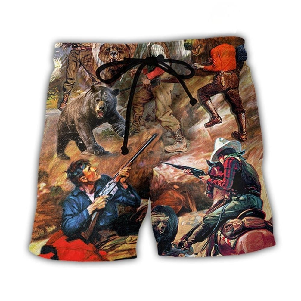 Hunting Bear Cowboy Wilderness – Beach Short