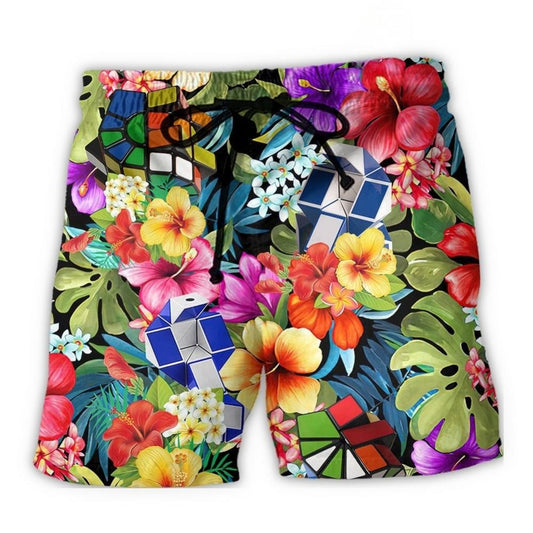 Rubik Snake Tropical Colorful – Beach Short