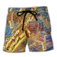 Saxophone See The Sound Music Art – Beach Short